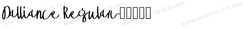 Dalliance Regular字体转换